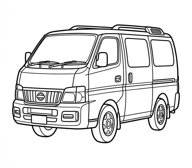 Nakreslete Nissan zdarma omalovánka