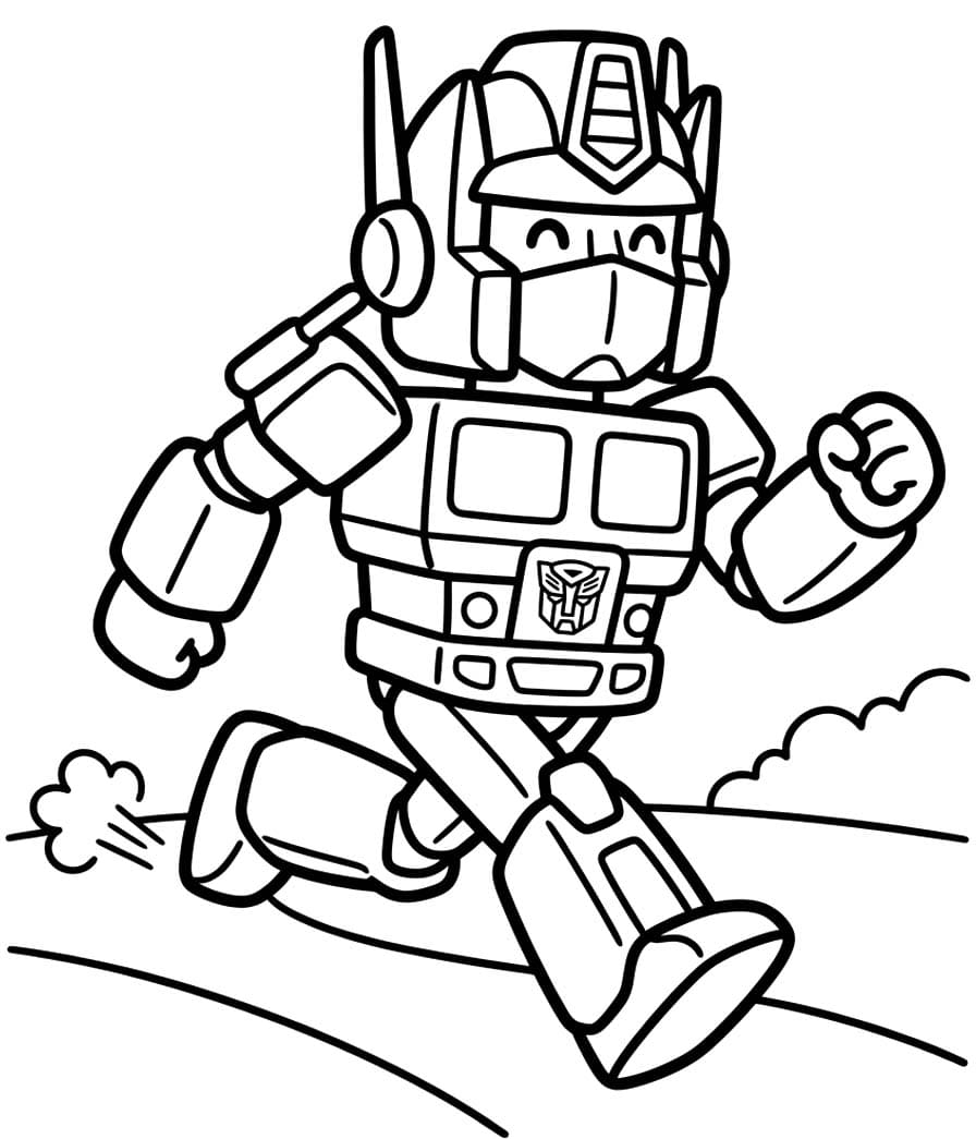 Nakreslete Optimus Prime snadný omalovánka