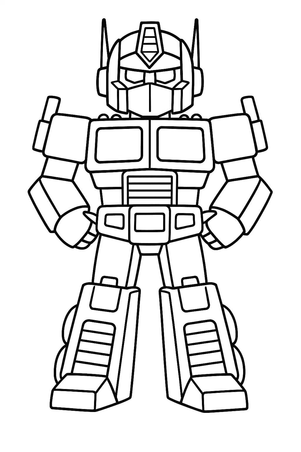 Nakreslete Optimus Prime zdarma pro děti omalovánka