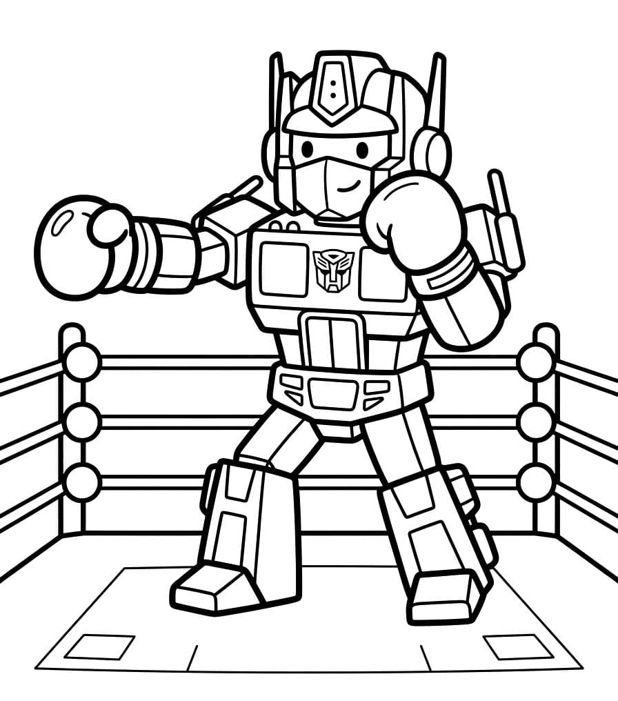 Nakreslete Optimus Prime zdarma snadný omalovánka