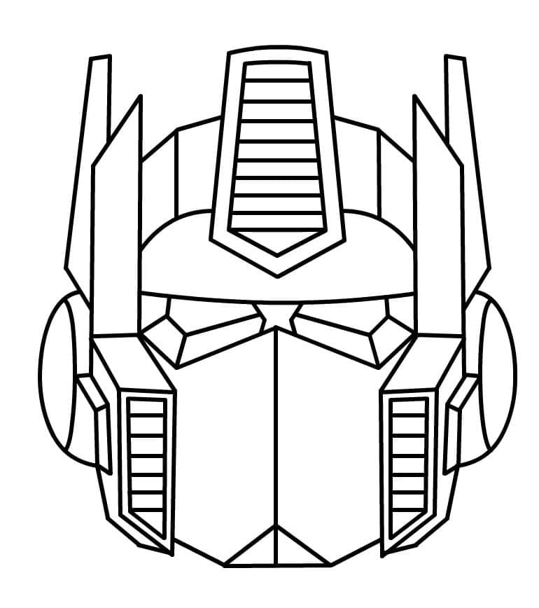 Nakreslete Optimus Prime zdarma základní omalovánka