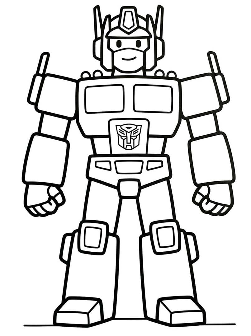 Nakreslete Optimus Prime zdarma omalovánka