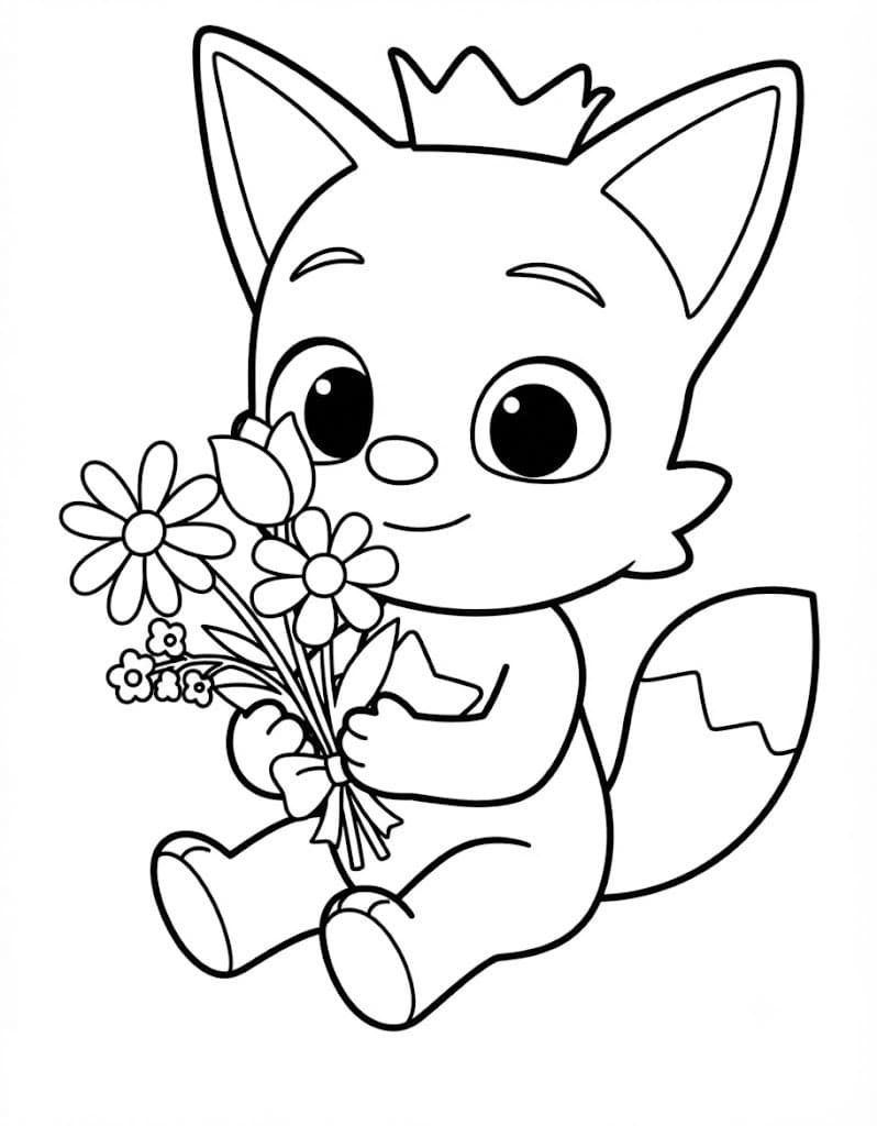 Nakreslete Pinkfong pro děti omalovánka