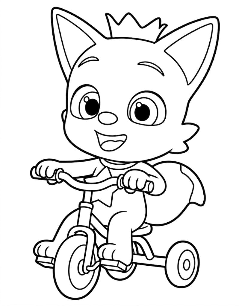 Nakreslete Pinkfong snadný tisknutelné omalovánka