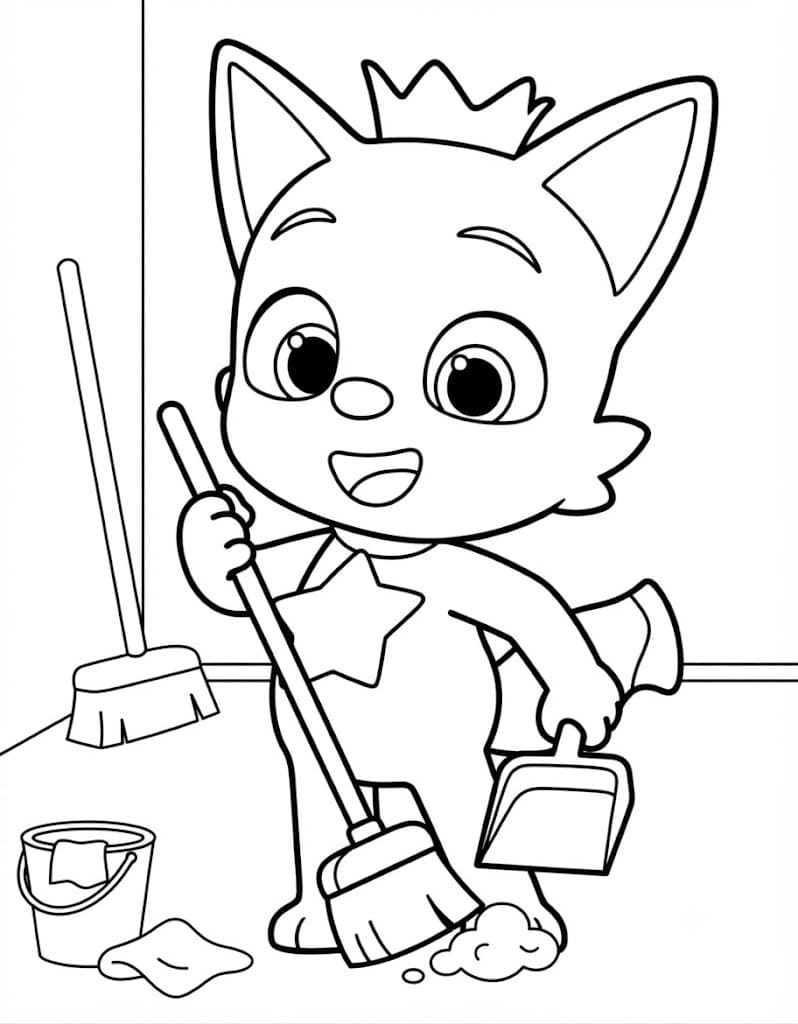 Nakreslete Pinkfong snadný omalovánka