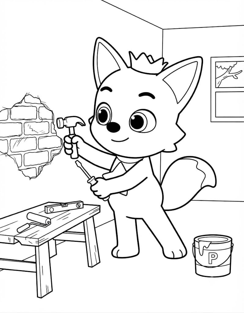 Nakreslete Pinkfong tisknutelné pro děti omalovánka