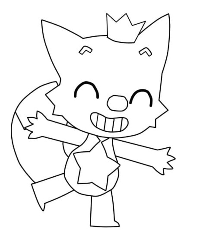 Nakreslete Pinkfong zdarma snadný omalovánka