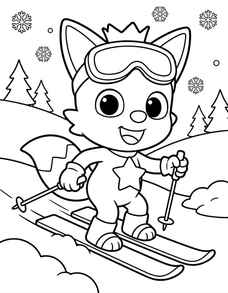Nakreslete Pinkfong zdarma základní omalovánka