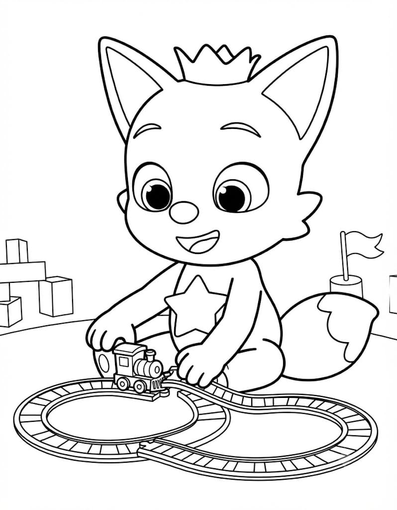 Nakreslete Pinkfong zdarma omalovánka
