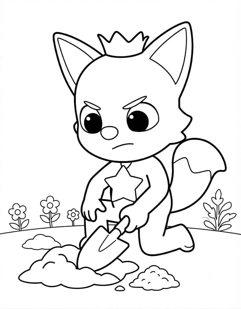 Nakreslete Pinkfong omalovánka