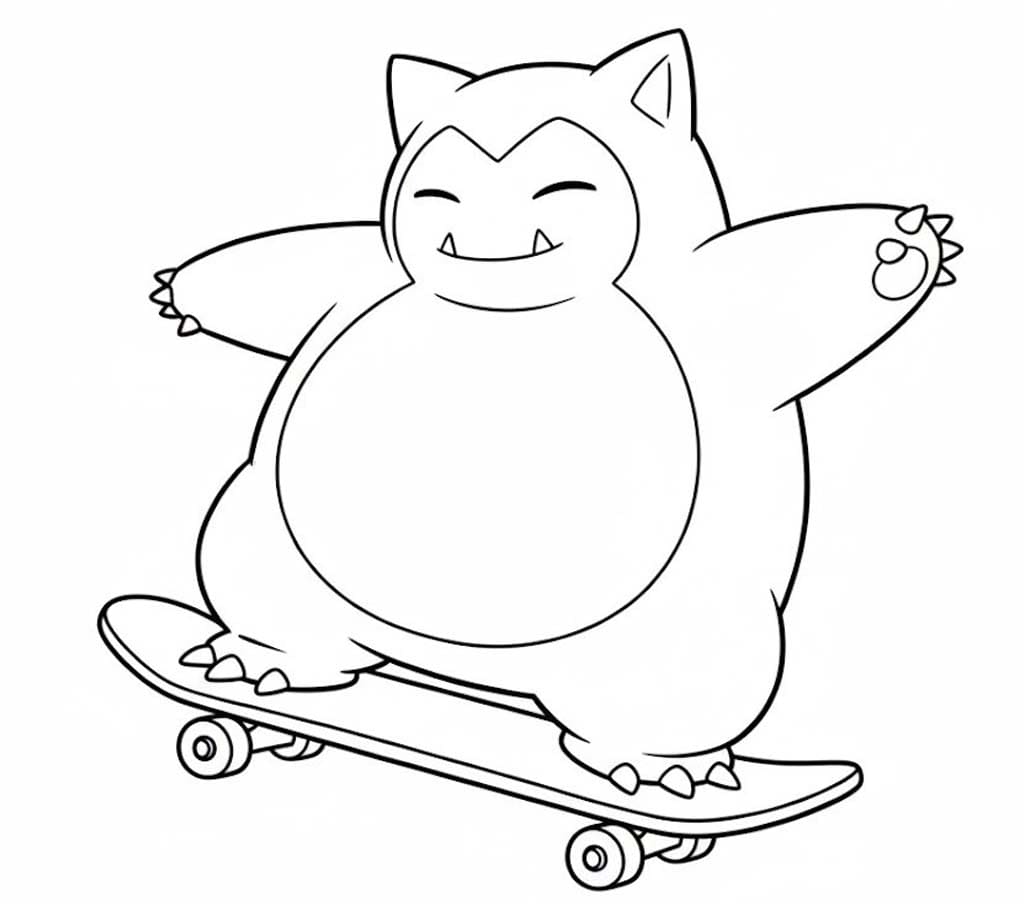 Nakreslete Snorlax omalovánka