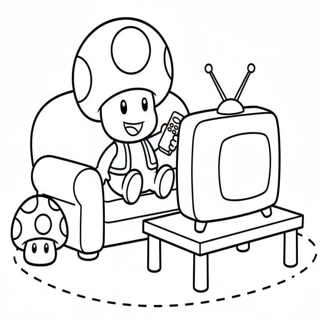Nakreslete Toad k vytisknutí omalovánka