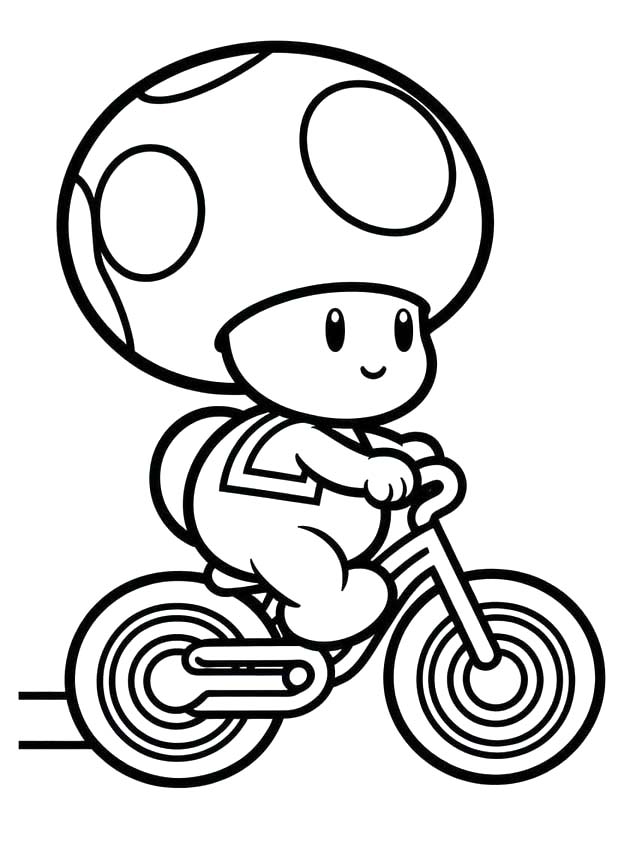 Nakreslete Toad prostý tisknutelné omalovánka