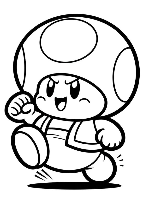 Nakreslete Toad tisknutelné omalovánka