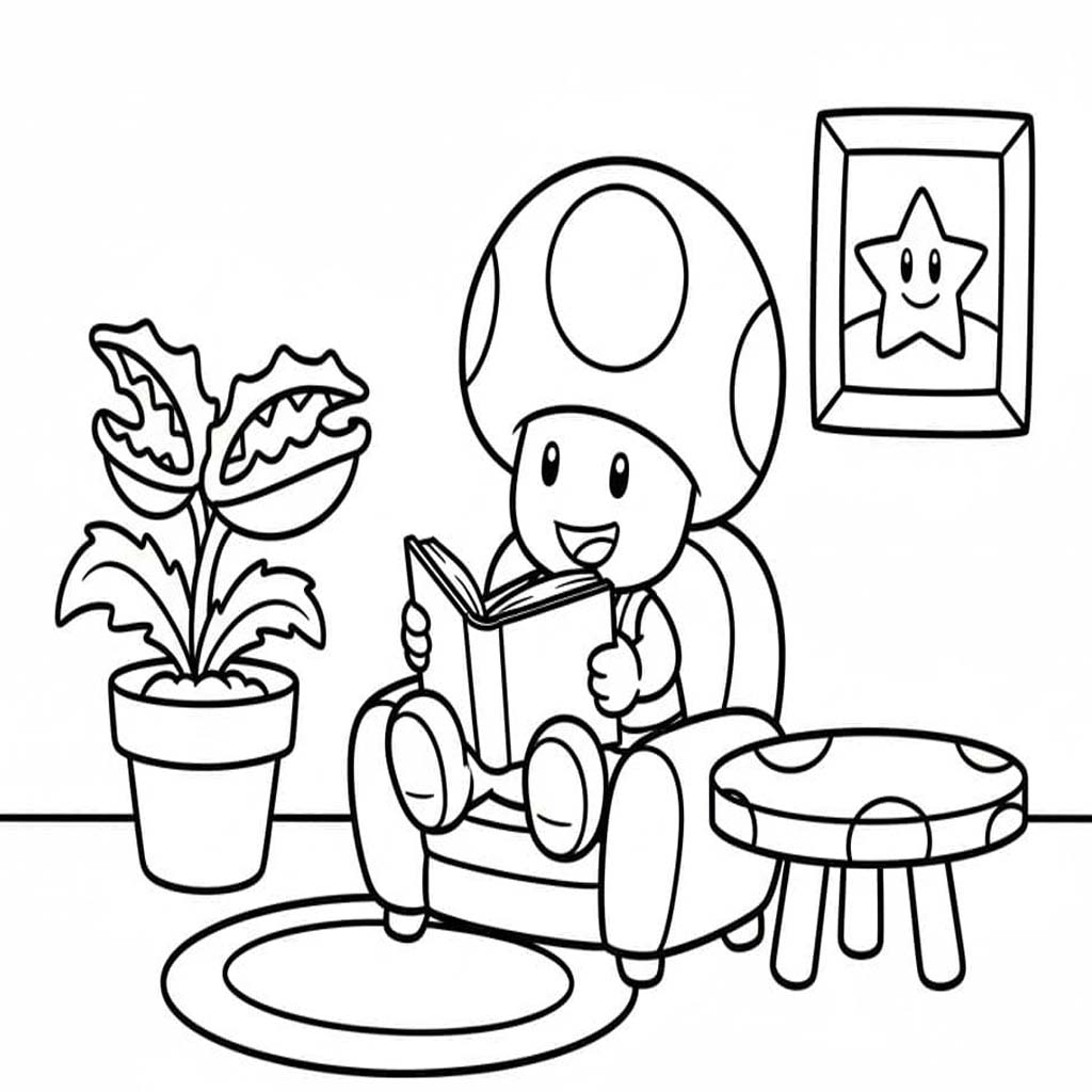 Nakreslete Toad zdarma prostý tisknutelné omalovánka