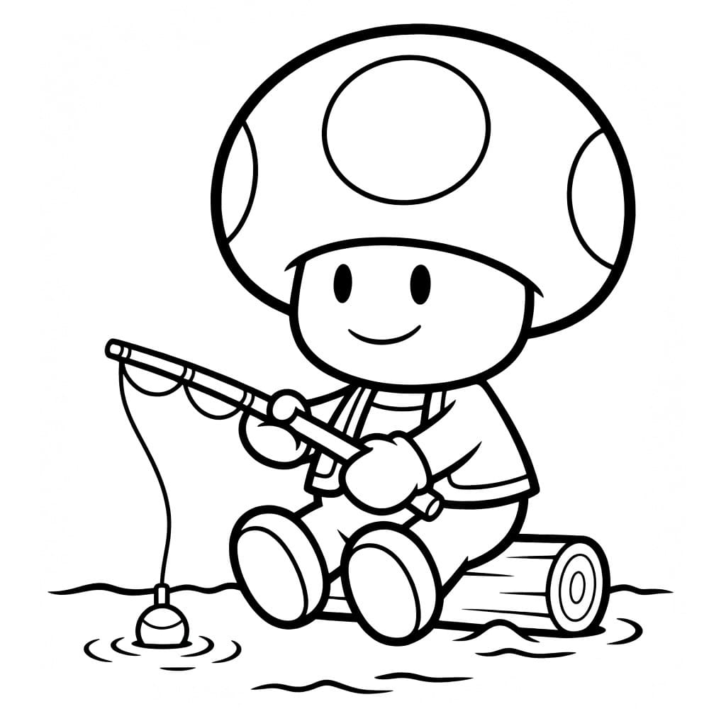 Nakreslete Toad zdarma prostý omalovánka