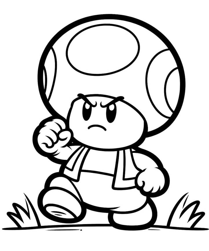 Nakreslete Toad zdarma snadný omalovánka