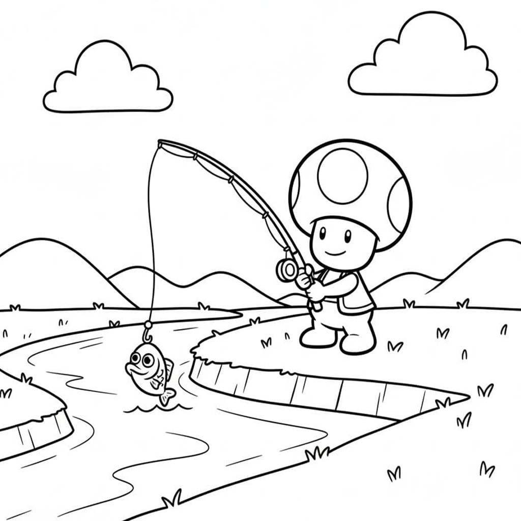 Nakreslete Toad zdarma základní omalovánka