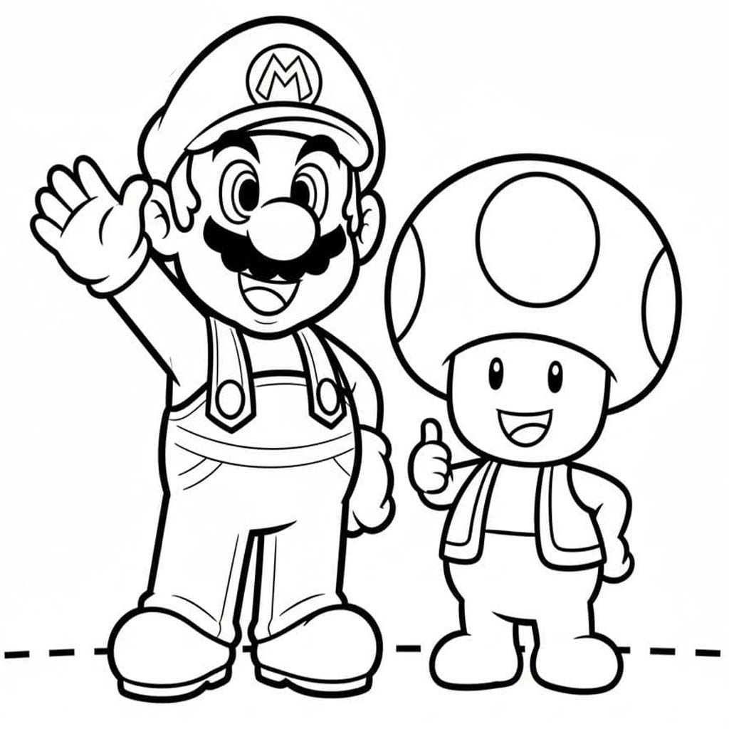 Nakreslete Toad zdarma omalovánka