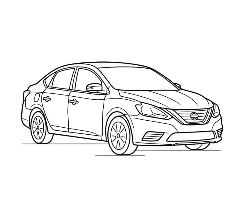Nissan zdarma snadný omalovánka