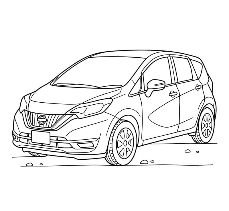 Nissan zdarma tisknutelné pro děti omalovánka