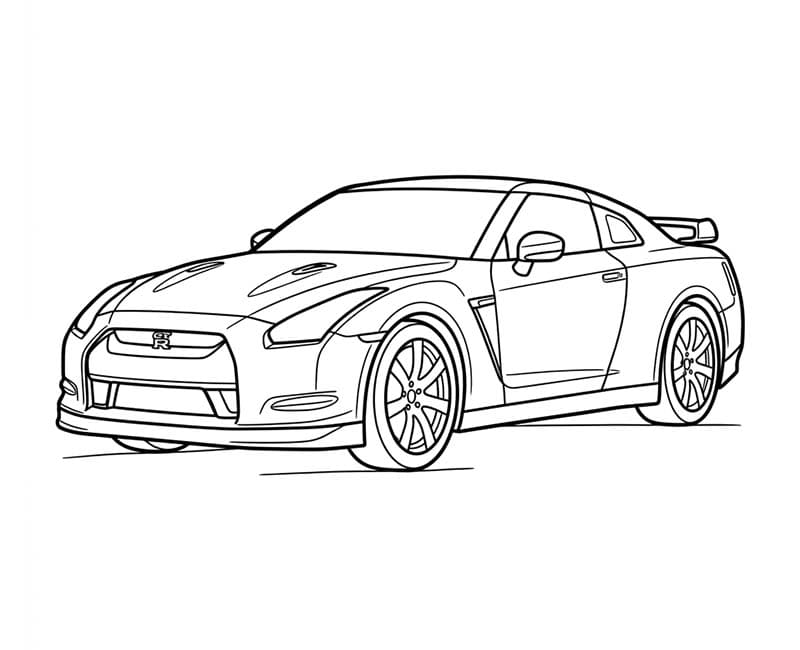 Nissan zdarma omalovánka