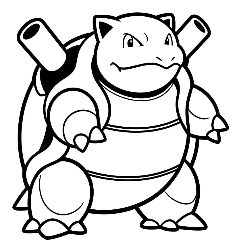 Obraz Blastoise zdarma omalovánka
