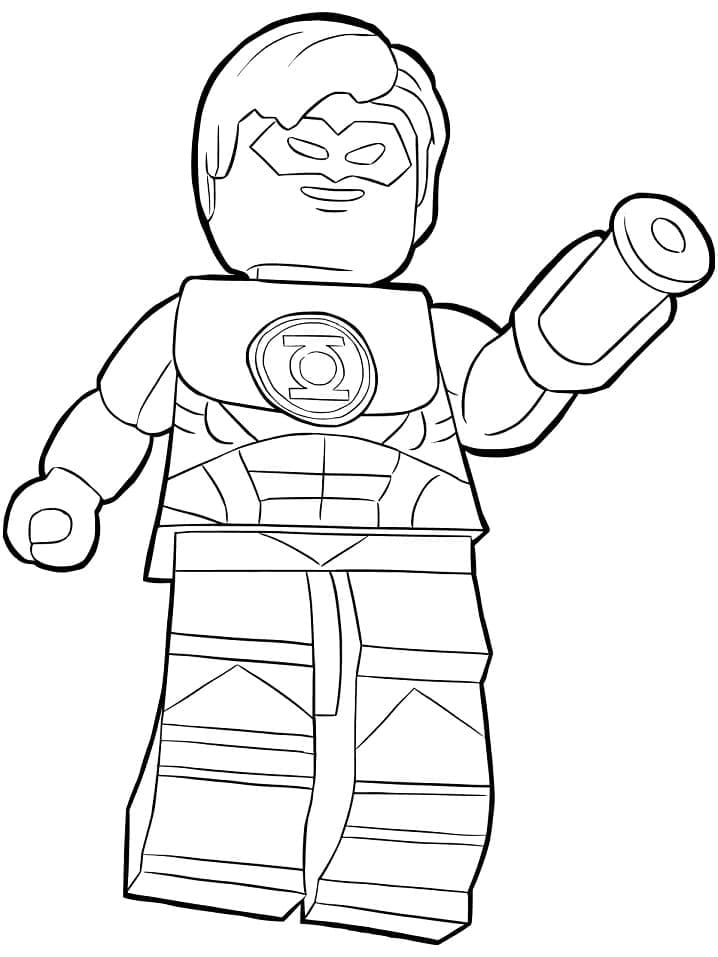 Obraz Green Lantern zdarma omalovánka