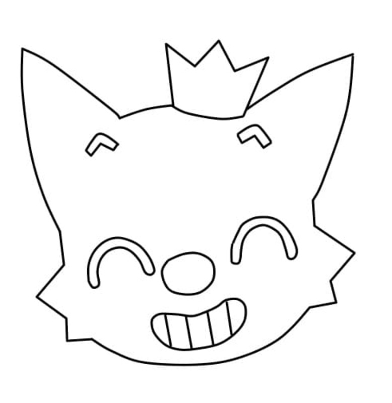 Obraz Pinkfong tisknutelné omalovánka