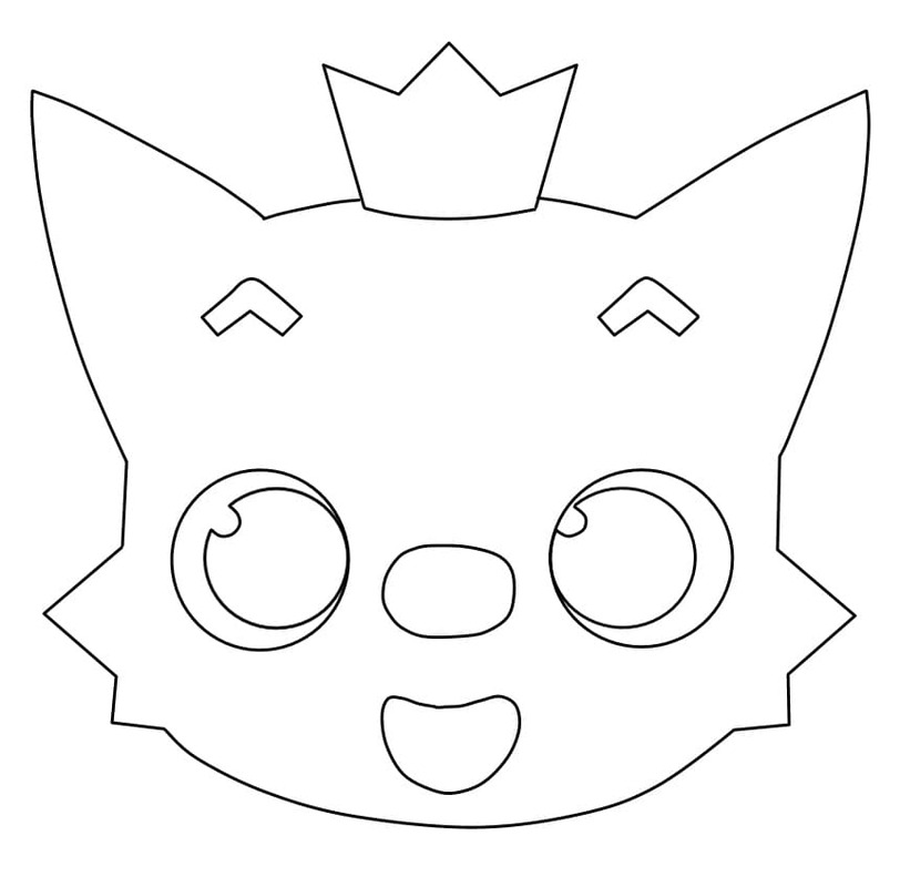 Obraz Pinkfong zdarma omalovánka
