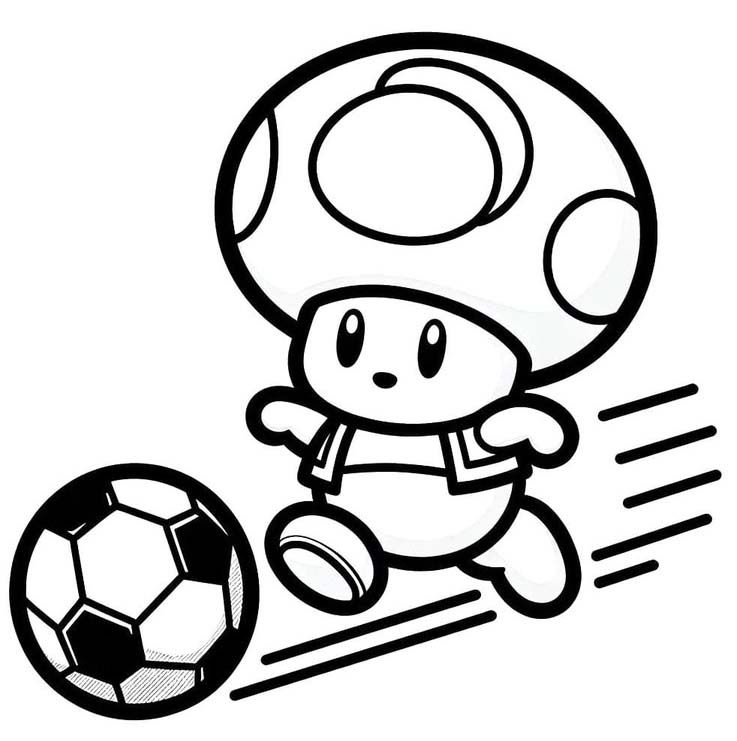 Obraz Toad zdarma omalovánka