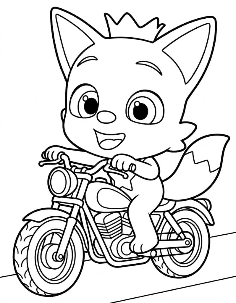 Pinkfong zdarma snadný omalovánka