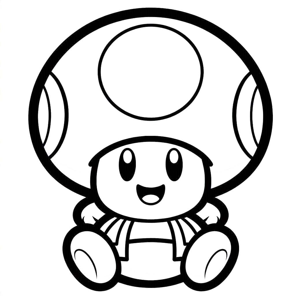 Toad pro děti omalovánka