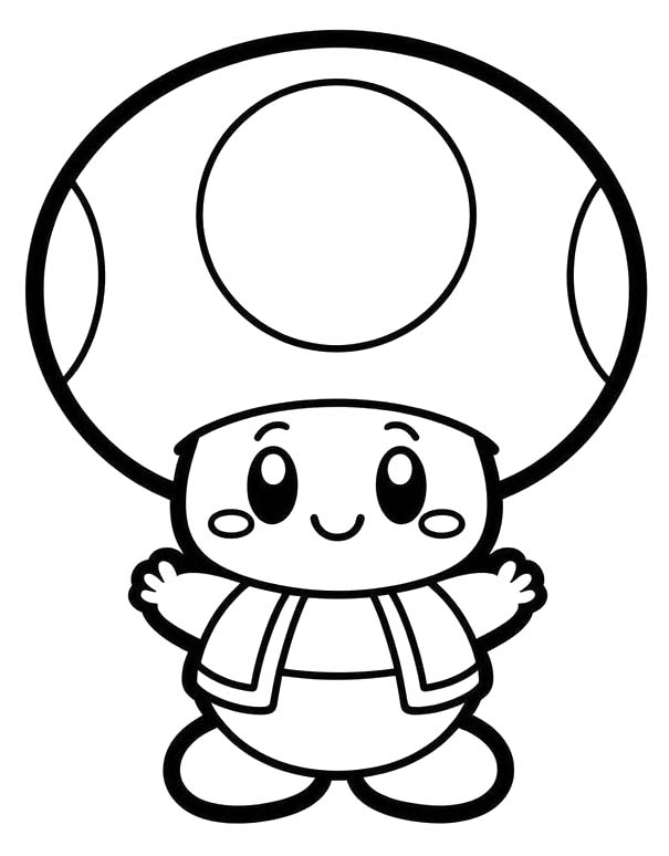 Toad prostý tisknutelné omalovánka