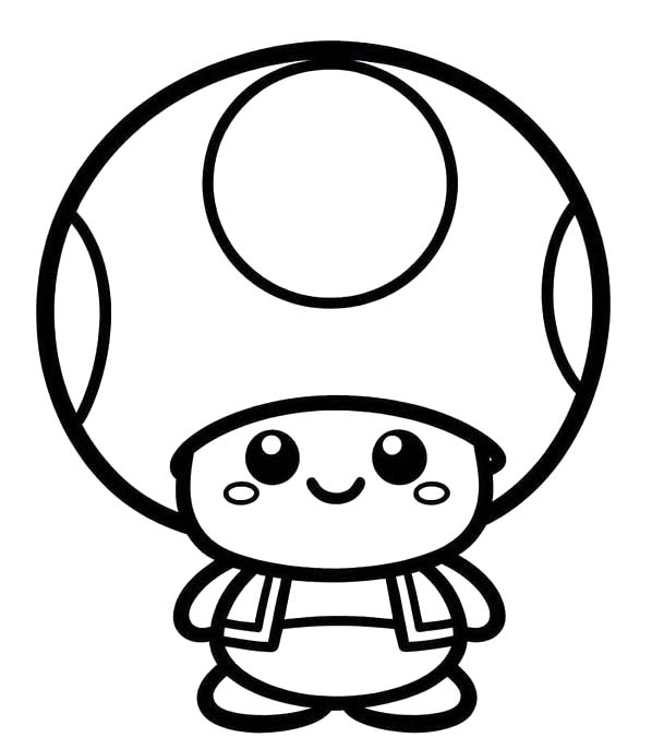 Toad snadný tisknutelné omalovánka