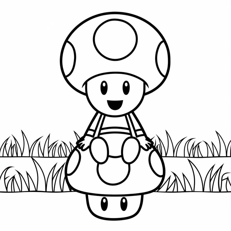 Toad tisknutelné omalovánka