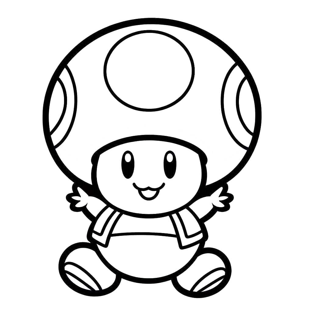 Toad zdarma pro děti omalovánka