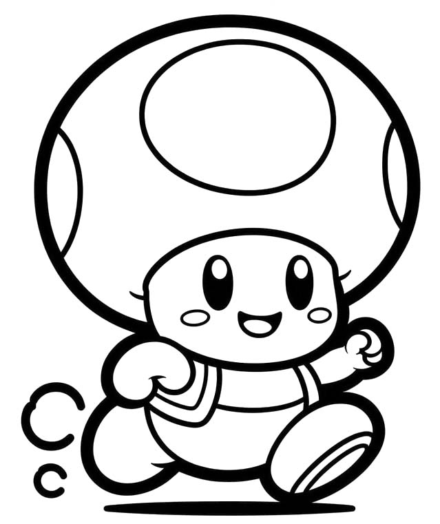 Toad zdarma tisknutelné pro děti omalovánka