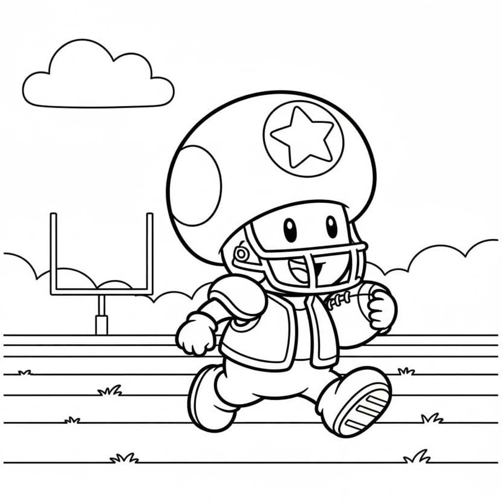 Toad zdarma základní tisknutelné omalovánka