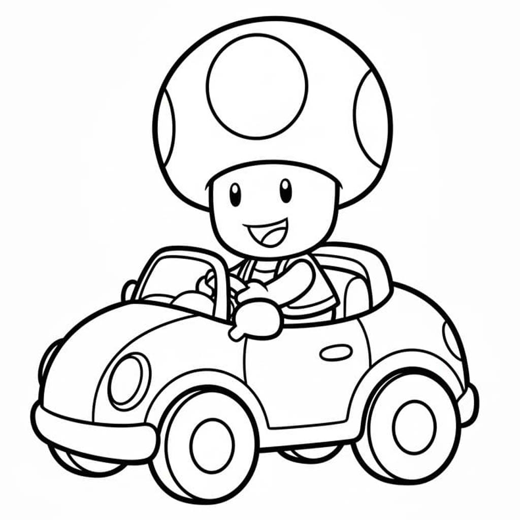 Toad zdarma omalovánka