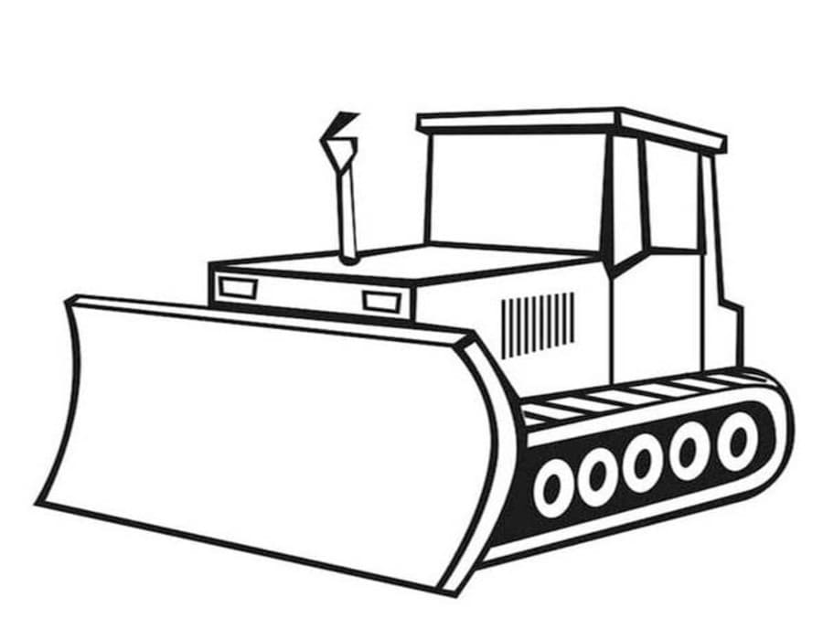 Buldozer zdarma základní omalovánka
