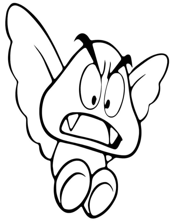 Goomba tisknutelné pro děti omalovánka