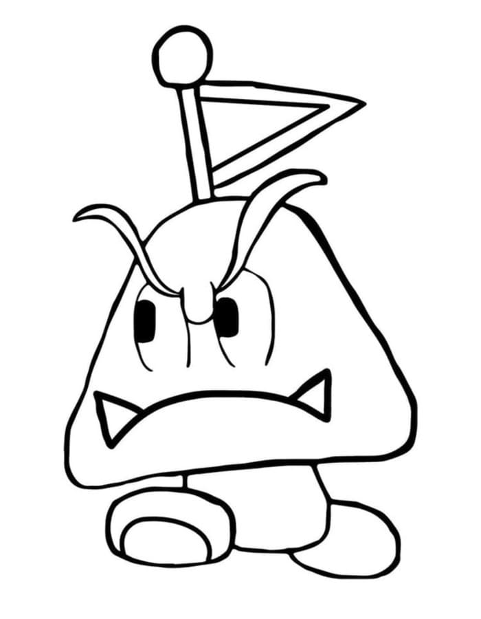 Goomba zdarma snadný omalovánka