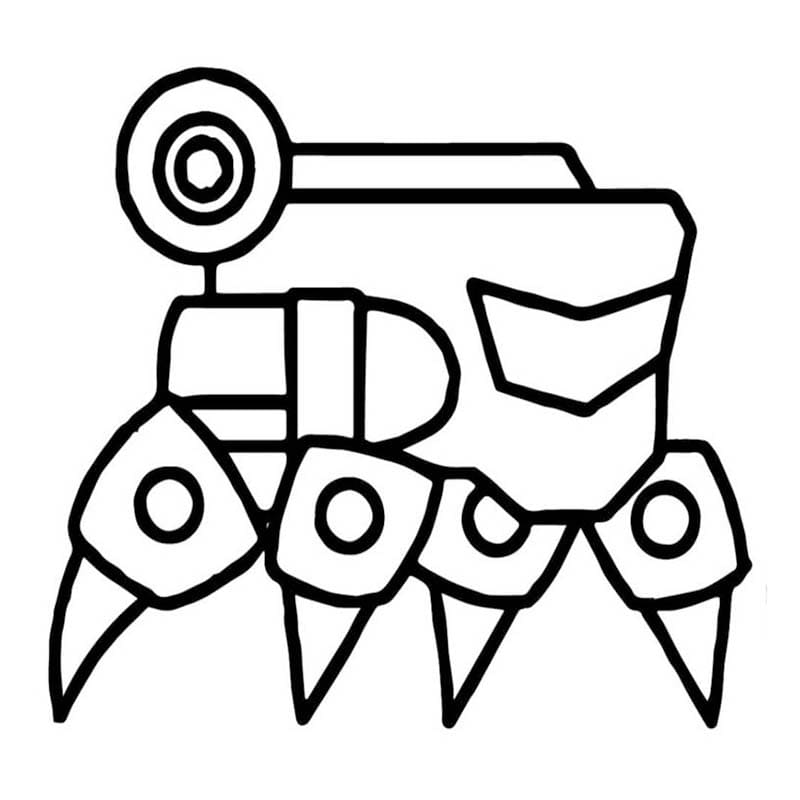 Nakreslete Geometry Dash prostý tisknutelné omalovánka