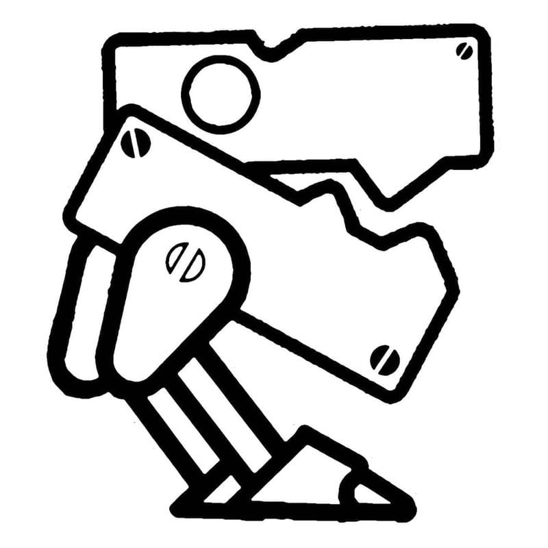 Nakreslete Geometry Dash zdarma pro děti omalovánka