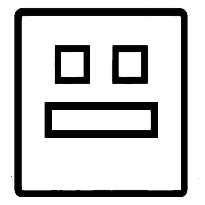 Nakreslete Geometry Dash zdarma prostý tisknutelné omalovánka