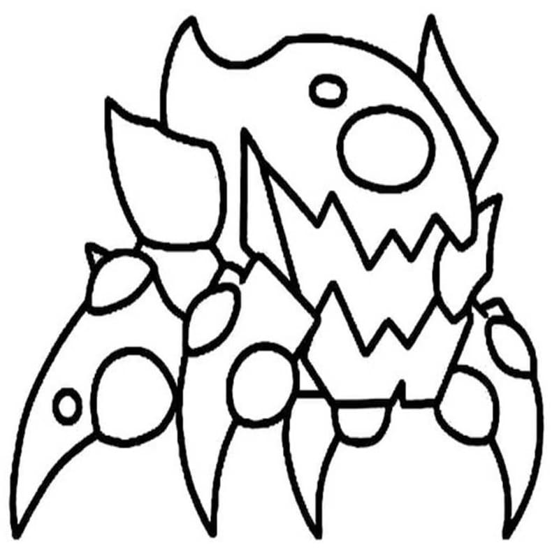 Nakreslete Geometry Dash zdarma základní omalovánka