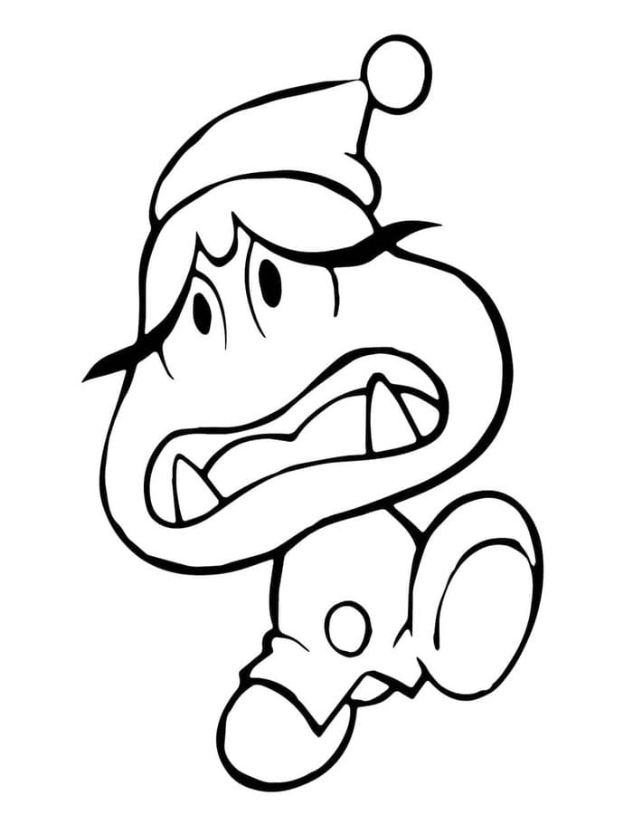 Nakreslete Goomba prostý tisknutelné omalovánka