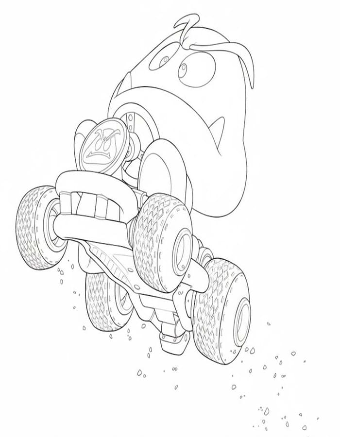 Nakreslete Goomba snadný tisknutelné omalovánka