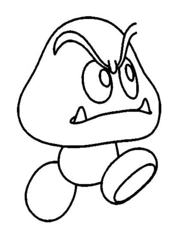 Nakreslete Goomba zdarma omalovánka